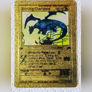 Gold Holographic Charizard Collectible Card - Nintendo